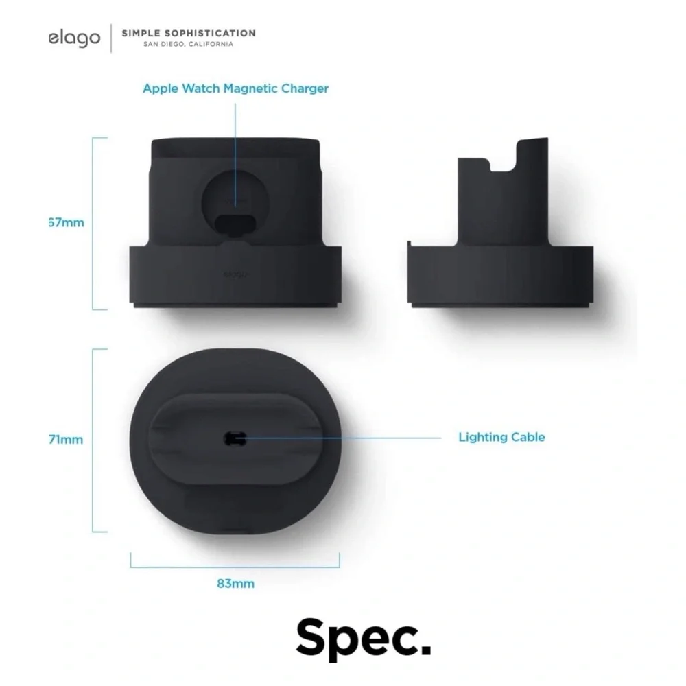 Elago 2 in 1 Charging Stand Set of Two in Black